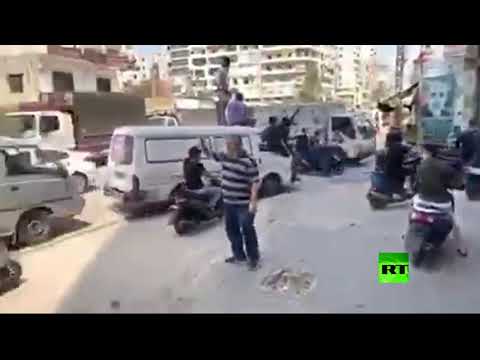 شاهد احتجاج بالسيارات ضد ارتفاع الأسعار في بيروت